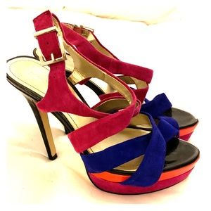 Marco Santi leather and suede stilettos size 7